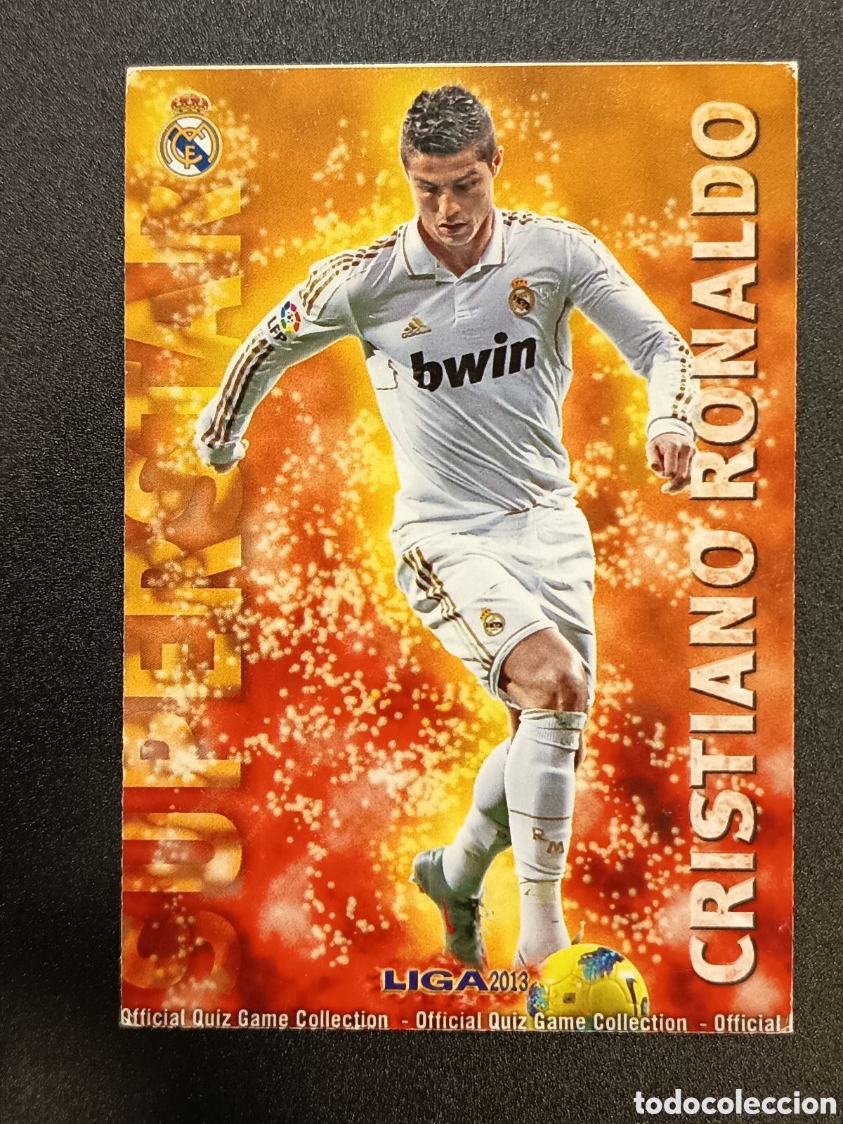 Coleccionismo cromos antiguos: N&ordm; 0027 27 CROMO CARD SUPERSTAR CRISTIANO RONALDO MUNDICROMO 2013 2012-13