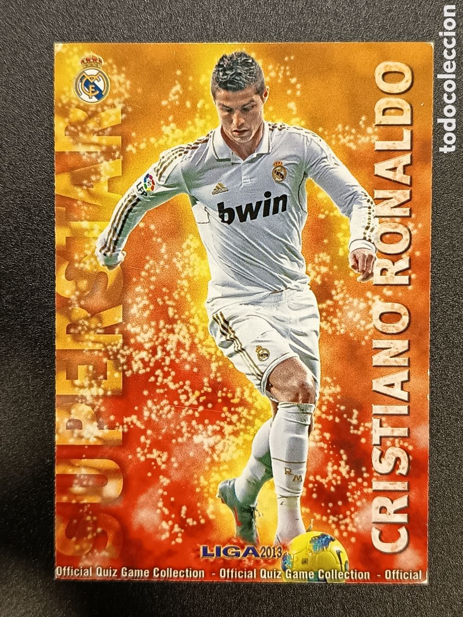 Coleccionismo cromos antiguos: N&ordm; 0027 27 CROMO CARD SUPERSTAR CRISTIANO RONALDO MUNDICROMO 2013 2012-13