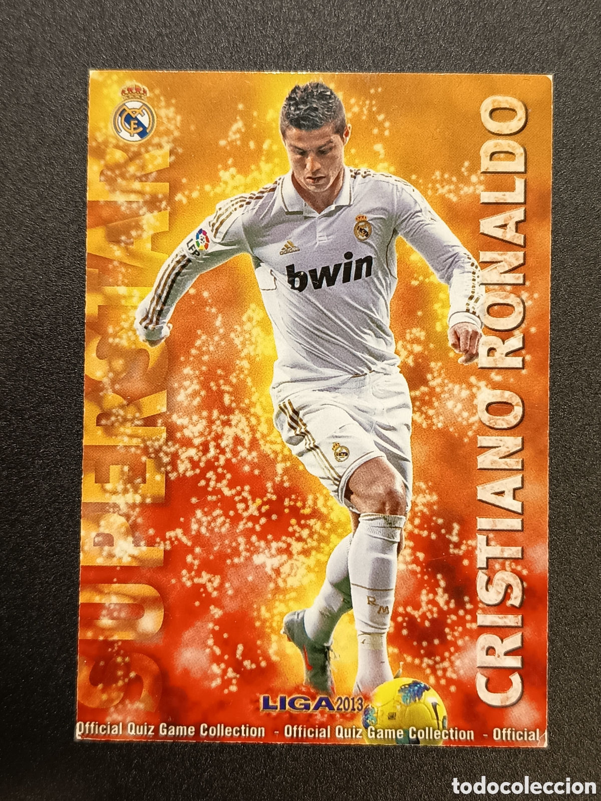 Coleccionismo cromos antiguos: N&ordm; 0027 27 CROMO CARD SUPERSTAR CRISTIANO RONALDO MUNDICROMO 2013 2012-13