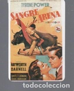 Coleccionismo cromos antiguos: CALENDARIO DE CINE SANGRE ARENA DE MP N&ordm; 82 DEL A&Ntilde;O 1985