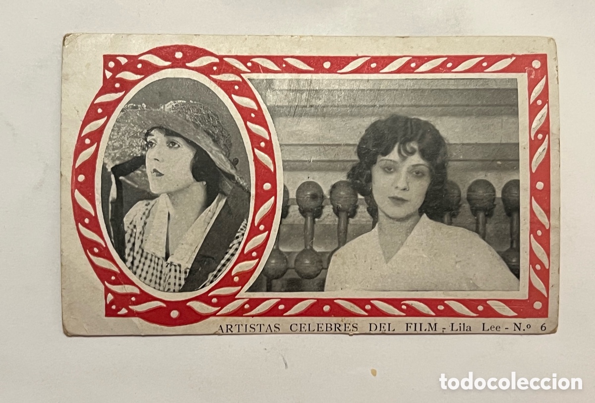 Coleccionismo cromos antiguos: LILA LEE.. Serie B, No.6, Cromo Artistas C&eacute;lebres del Film. Chocolate AMATLLER