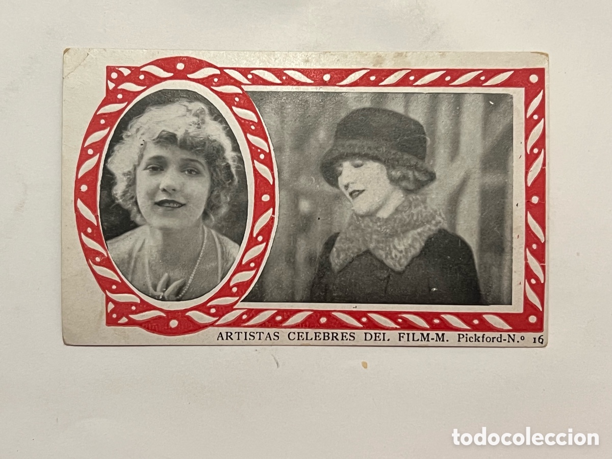 Collezionismo Figurine antiche: MARY PICKFORD.. Serie B, No.16, Cromo Artistas C&eacute;lebres del Film. Chocolate AMATLLER