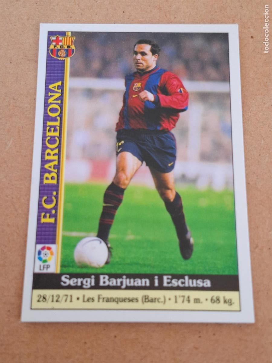 Coleccionismo cromos antiguos: MUNDICROMO 1999 2000 99 00 - 5 SERGI - FC. BARCELONA