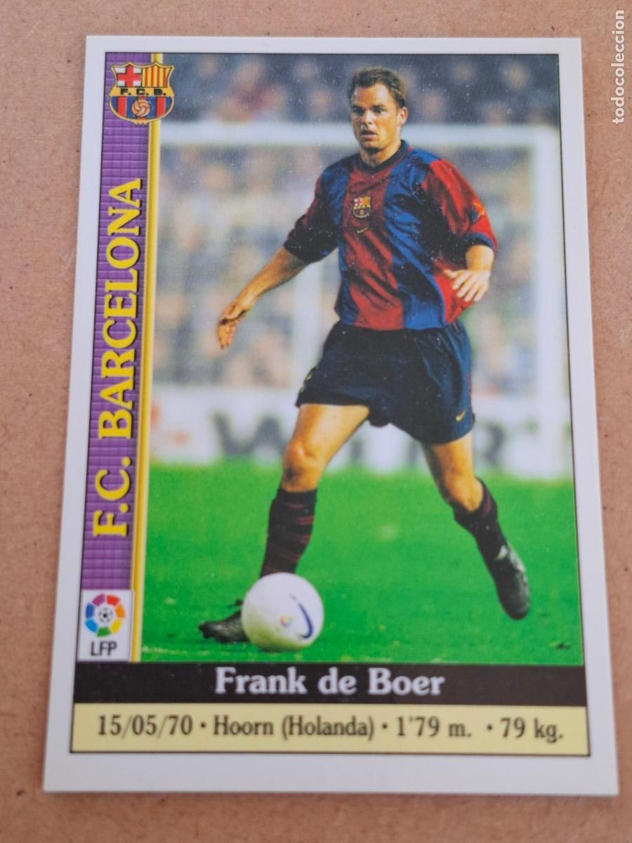 Coleccionismo cromos antiguos: MUNDICROMO 1999 2000 99 00 - 8 FRANK DE BOER - FC. BARCELONA