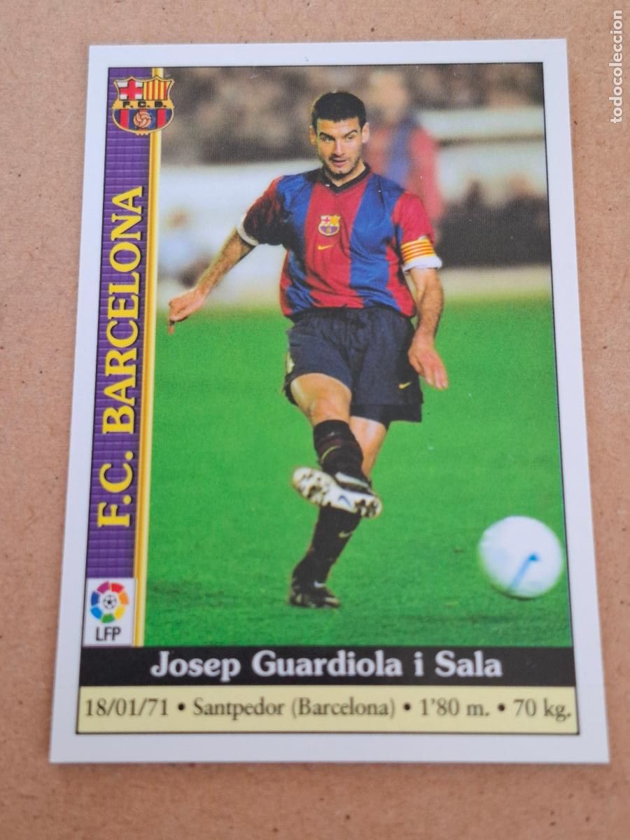 Coleccionismo cromos antiguos: MUNDICROMO 1999 2000 99 00 - 9 GUARDIOLA - FC. BARCELONA