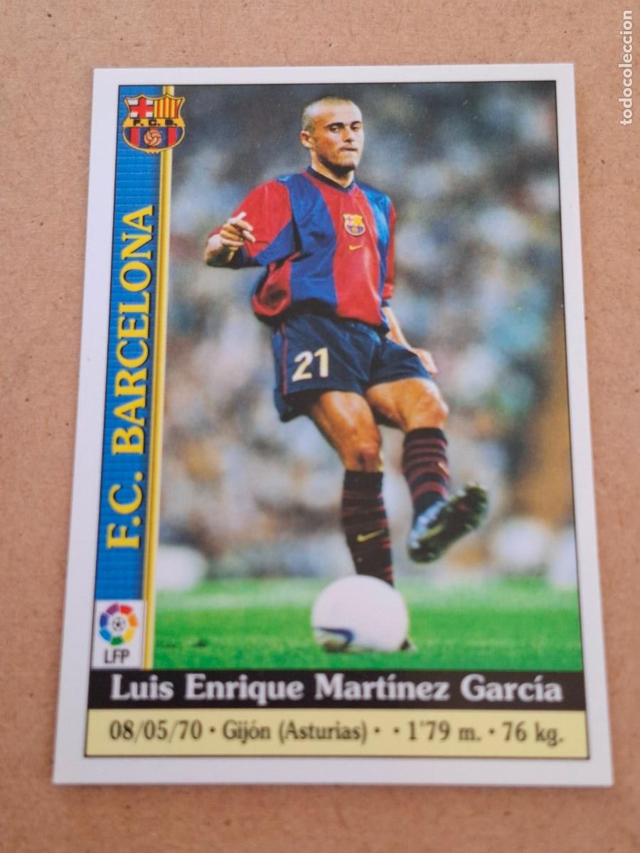 Collectable Antique Stickers: MUNDICROMO 1999 2000 99 00 - 11 LUIS ENRIQUE - FC. BARCELONA