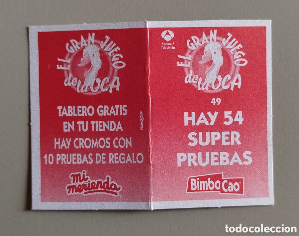 Collezionismo Figurine antiche: Cromo 49. El Gran Juego de la Oca. BimboCao