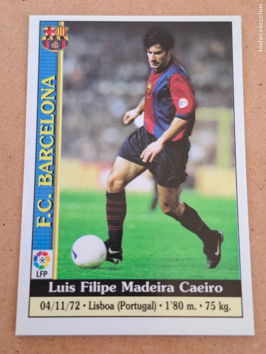 Collezionismo Figurine antiche: MUNDICROMO 1999 2000 99 00 - 15 FIGO - FC. BARCELONA