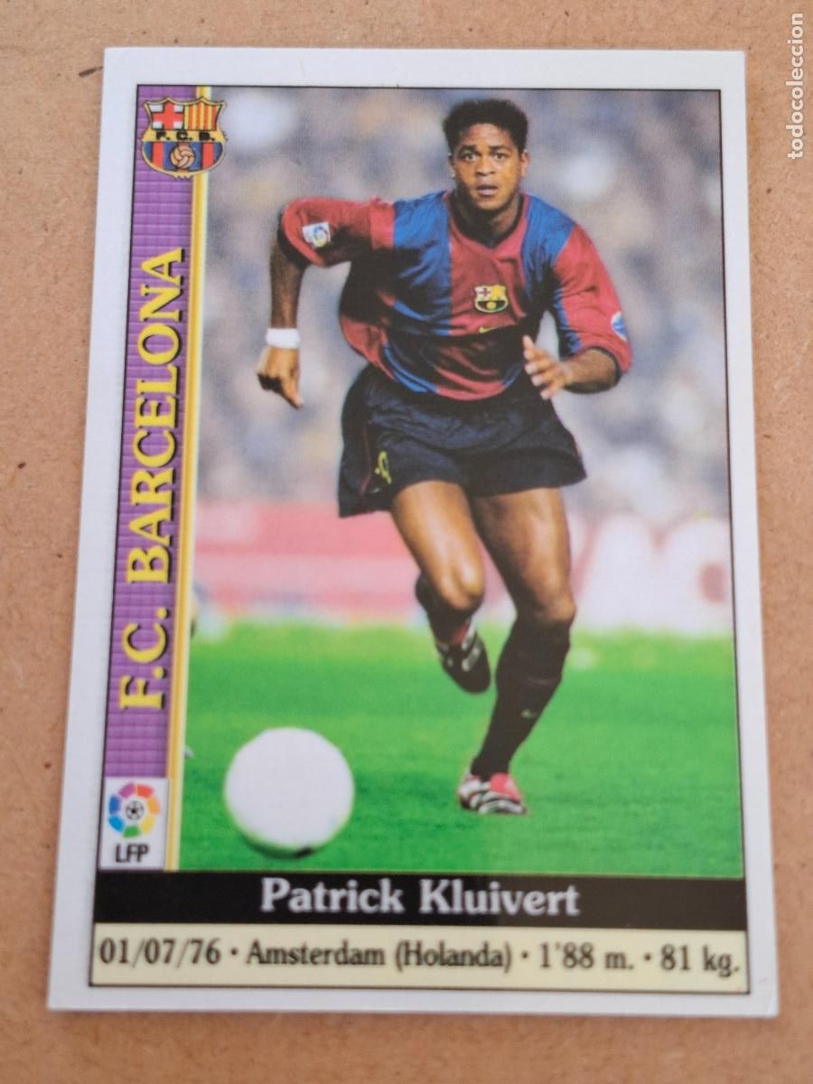 Collezionismo Figurine antiche: MUNDICROMO 1999 2000 99 00 - 16 KLUIVERT - FC. BARCELONA