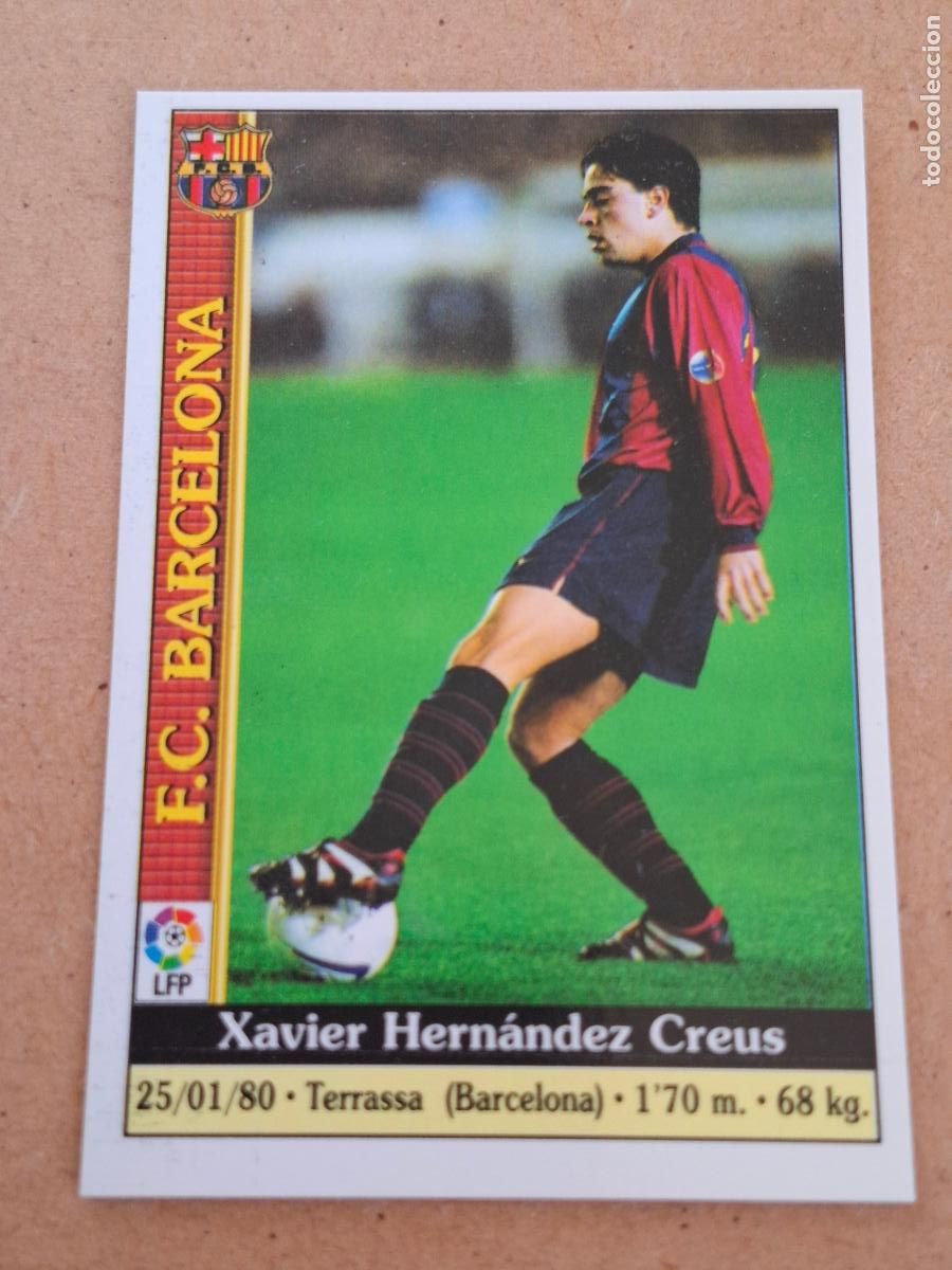 Collectable Antique Stickers: MUNDICROMO 1999 2000 99 00 - 18 XAVI - FC. BARCELONA