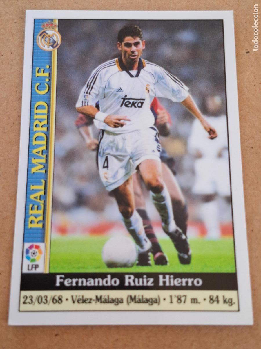 Coleccionismo cromos antiguos: MUNDICROMO 1999 2000 99 00 - 25 HIERRO - REAL MADRID