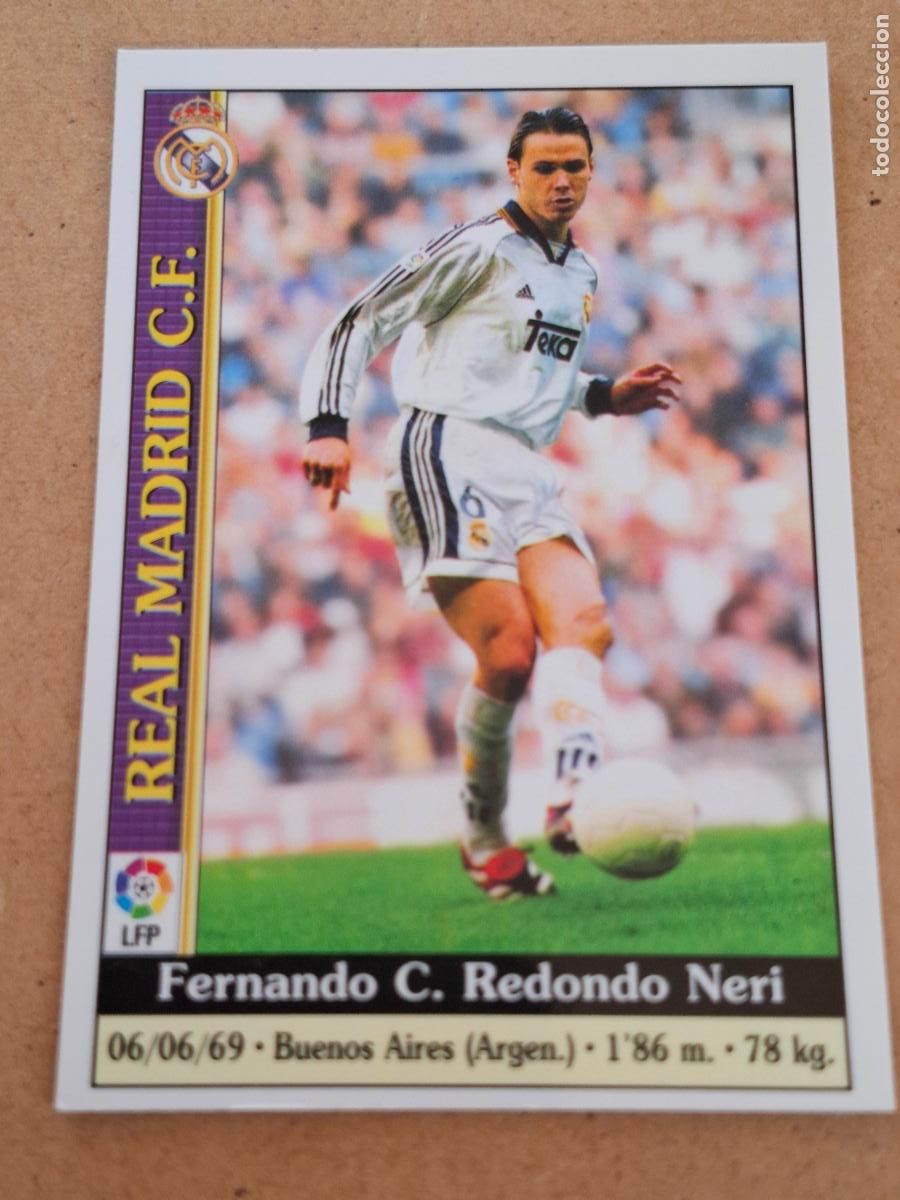 Coleccionismo cromos antiguos: MUNDICROMO 1999 2000 99 00 - 27 REDONDO - REAL MADRID