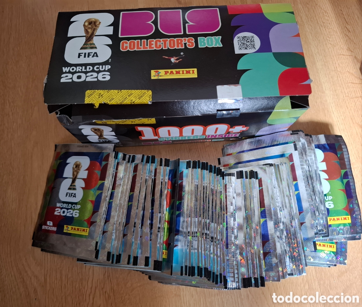 Coleccionismo cromos antiguos: 100 sobres + Caja vacia World Cup 2026 Panini