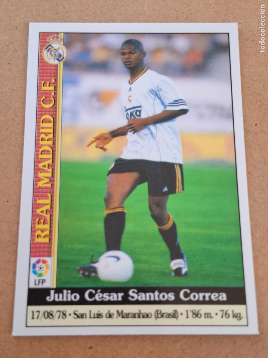 Coleccionismo cromos antiguos: MUNDICROMO 1999 2000 99 00 - 28 JULIO C&Eacute;SAR - REAL MADRID