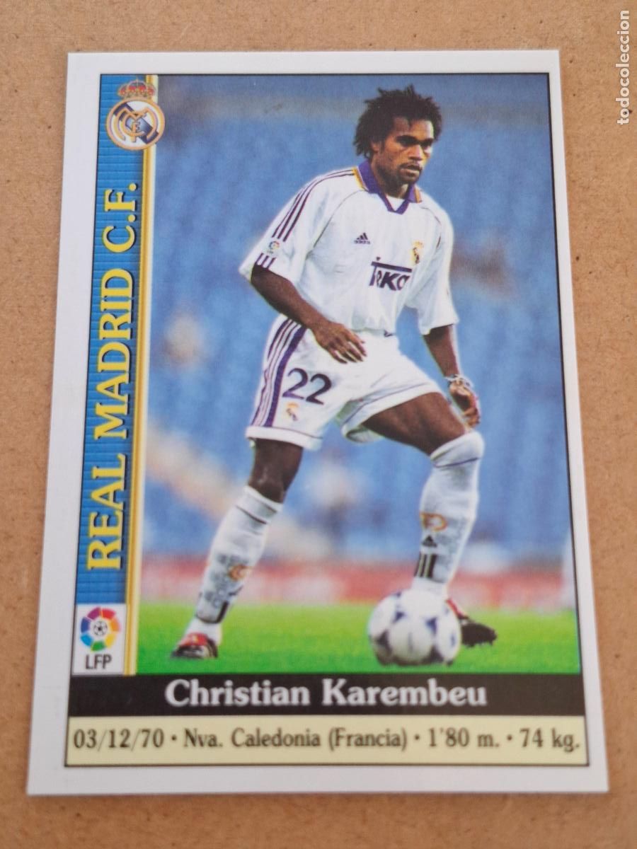 Coleccionismo cromos antiguos: MUNDICROMO 1999 2000 99 00 - 29 KAREMBEU - REAL MADRID