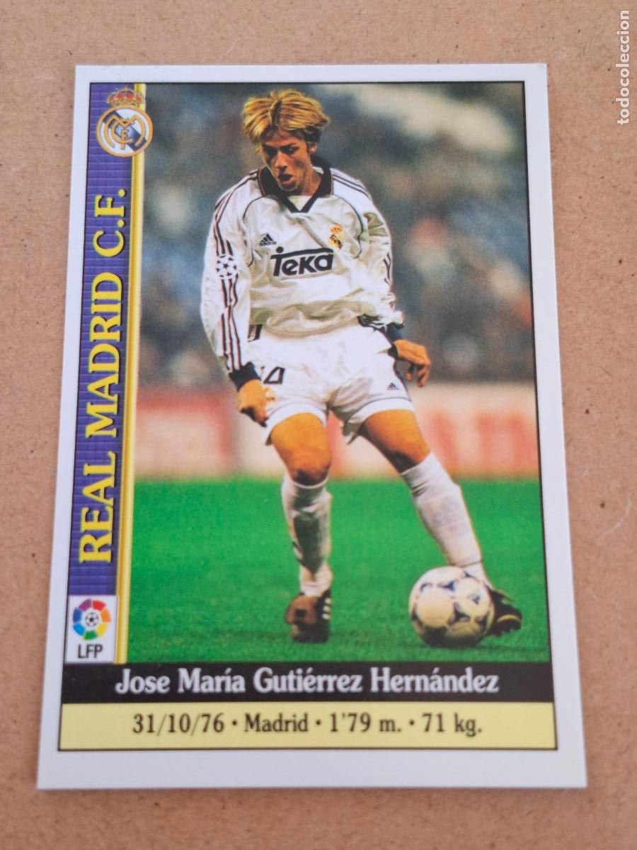Coleccionismo cromos antiguos: MUNDICROMO 1999 2000 99 00 - 31 GUTI - REAL MADRID