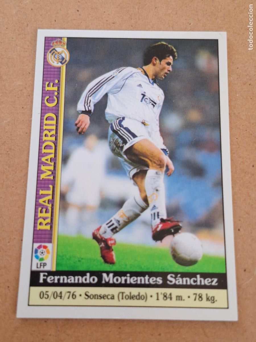 Coleccionismo cromos antiguos: MUNDICROMO 1999 2000 99 00 - 34 MORIENTES - REAL MADRID