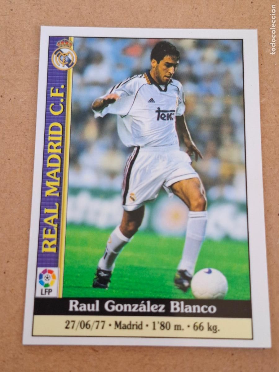 Coleccionismo cromos antiguos: MUNDICROMO 1999 2000 99 00 - 35 RA&Uacute;L - REAL MADRID
