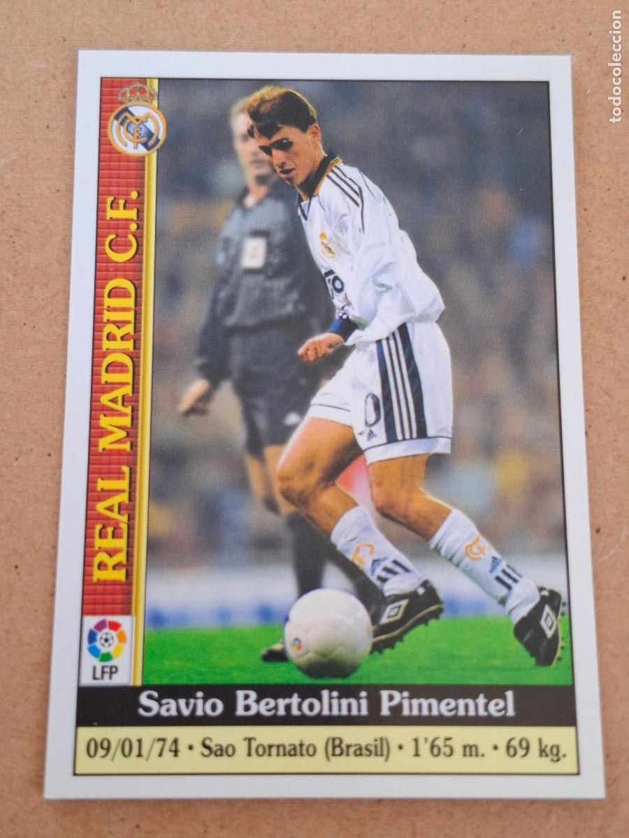 Coleccionismo cromos antiguos: MUNDICROMO 1999 2000 99 00 - 36 SAVIO - REAL MADRID