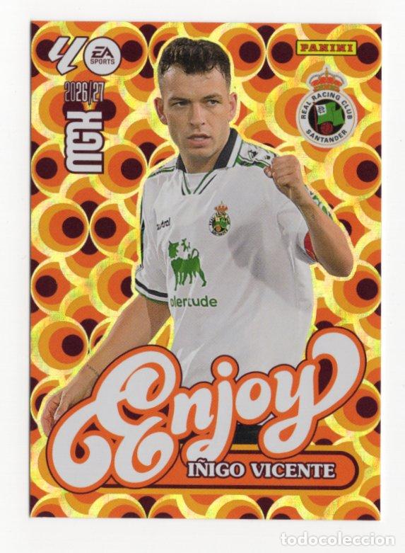 Collezionismo Figurine antiche: 383 I&Ntilde;IGO VICENTE ENJOY RACING DE SANTANDER CROMO MEGACRACKS 26 27