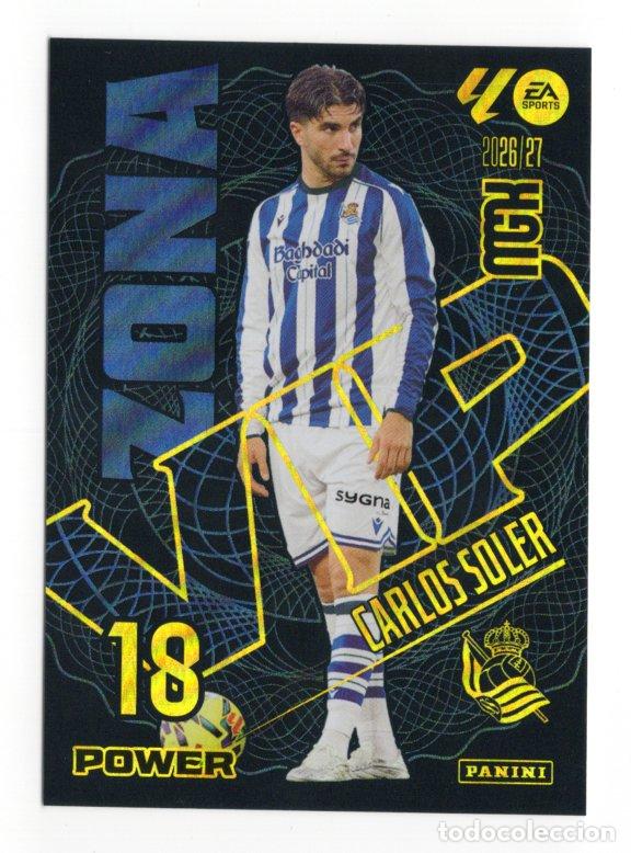 Collezionismo Figurine antiche: 390P CARLOS SOLER ZONA VIP POWER REAL SOCIEDAD CROMO MEGACRACKS 26 27