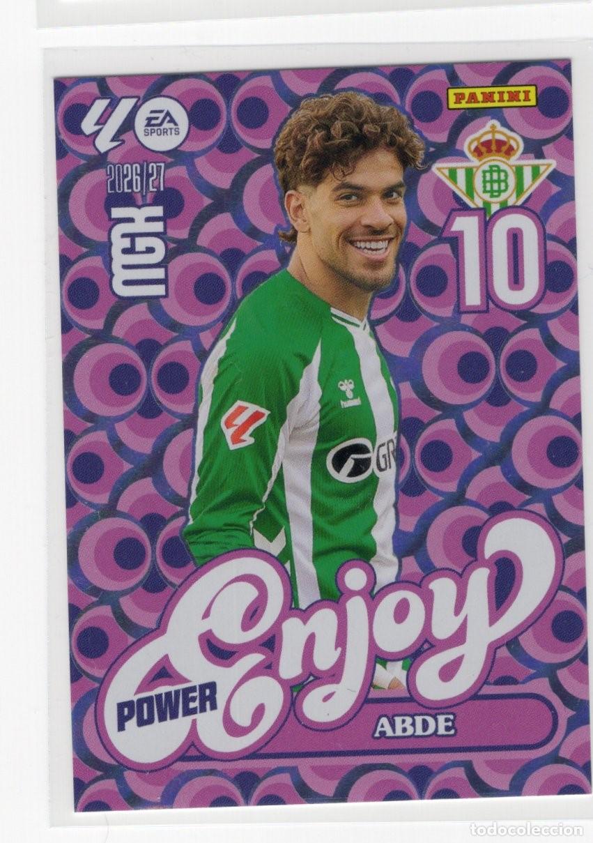 Collezionismo Figurine antiche: 379P ABDE ENJOY POWER REAL BETIS CROMO MEGACRACKS 26 27