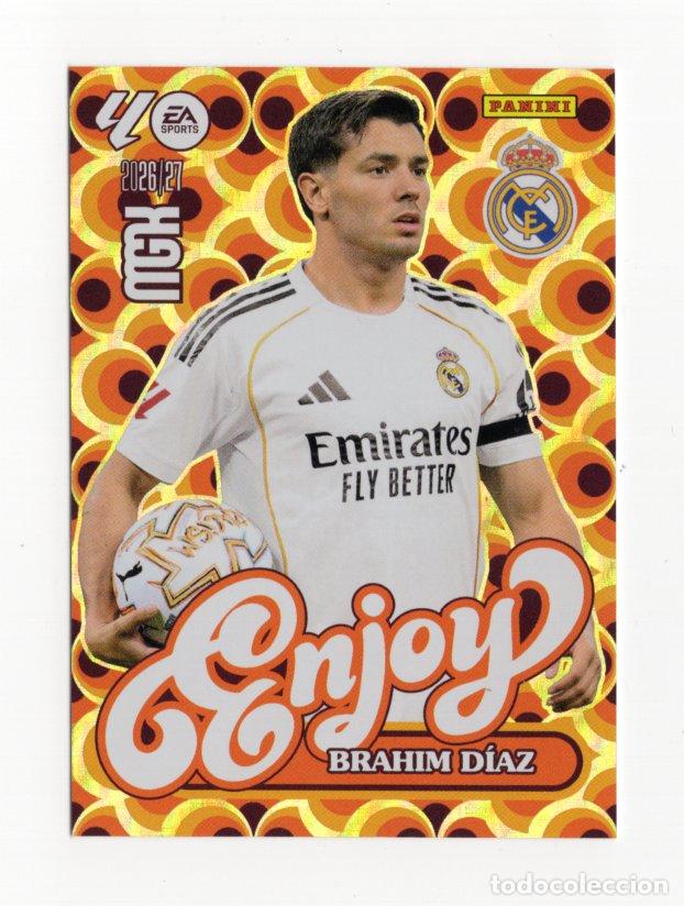 Sammeln alte Sammelbilder: 380 BRAHIM DIAZ ENJOY REAL MADRID CF CROMO MEGACRACKS 26 27
