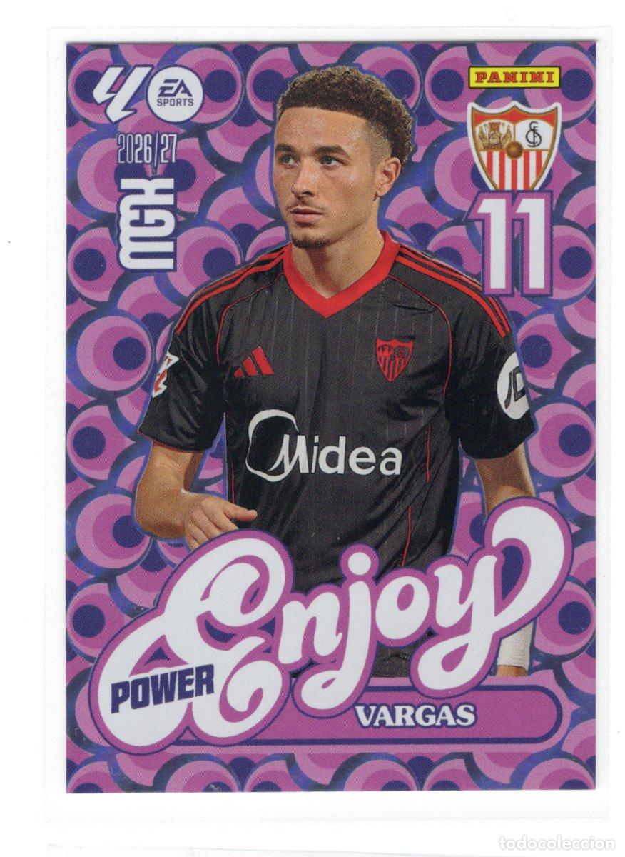 Coleccionismo cromos antiguos: 387P VARGAS ENJOY POWER SEVILLA CROMO MEGACRACKS 26 27