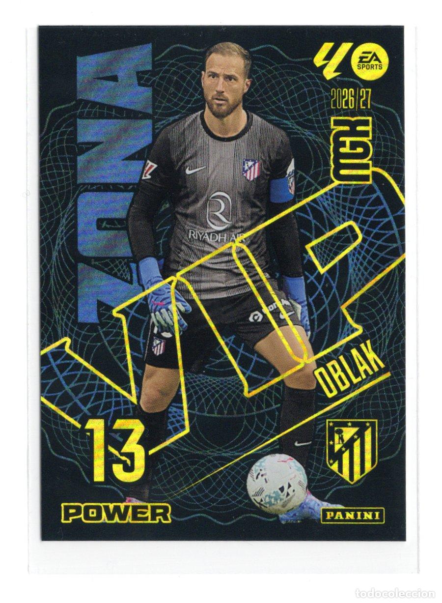 Coleccionismo cromos antiguos: 403P OBLAK ZONA VIP POWER ATLETICO DE MADRID CROMO MEGACRACKS 26 27