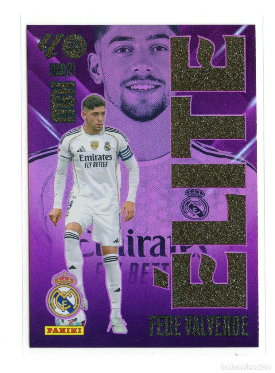 Coleccionismo cromos antiguos: 5 FEDE VALVERDE ELITE REAL MADRID CF PANINI MEGACRACKS 26 27