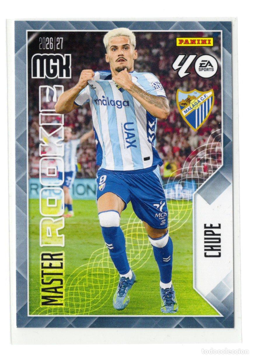 Coleccionismo cromos antiguos: 409 CHUPE MASTER ROOKIE MALAGA CF CROMO MEGACRACKS 26 27