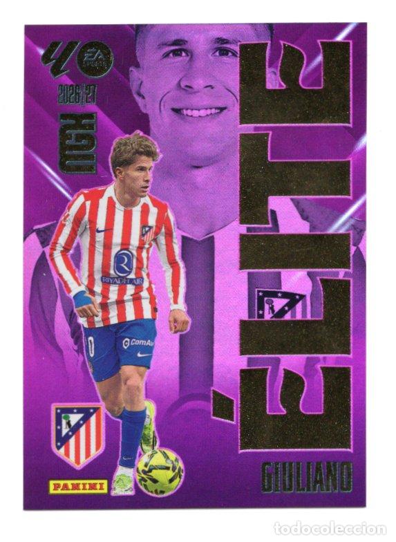 Coleccionismo cromos antiguos: 7 GIULIANO ELITE ATLETICO DE MADRID CROMO MEGACRACKS 26 27