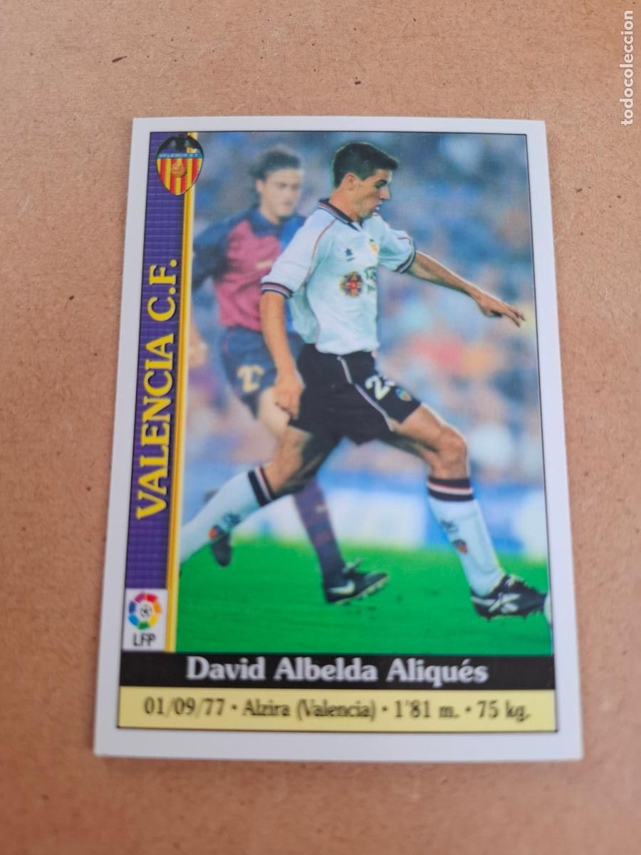 Coleccionismo cromos antiguos: MUNDICROMO 1999 2000 99 00 - 67 ALBELDA - VALENCIA CF