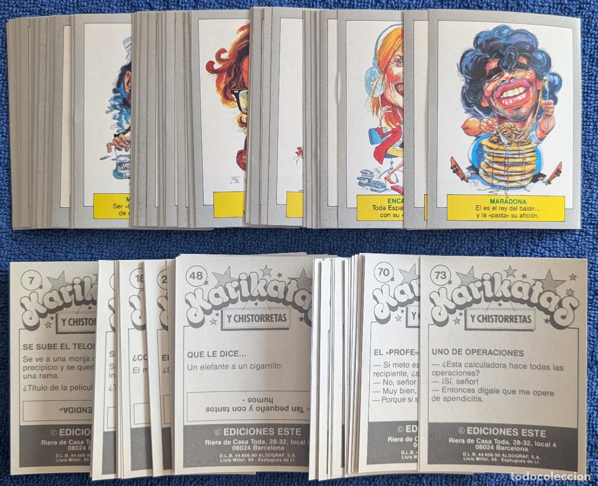 Sammeln alte Sammelbilder: Lote de 105 cromos nuevos sin pegar de Karikatas - Ediciones Este &iexcl;Impecables!