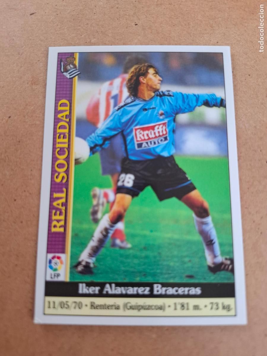Sammeln alte Sammelbilder: MUNDICROMO 1999 2000 99 00 - 166 IKER &Aacute;LVAREZ - REAL SOCIEDAD
