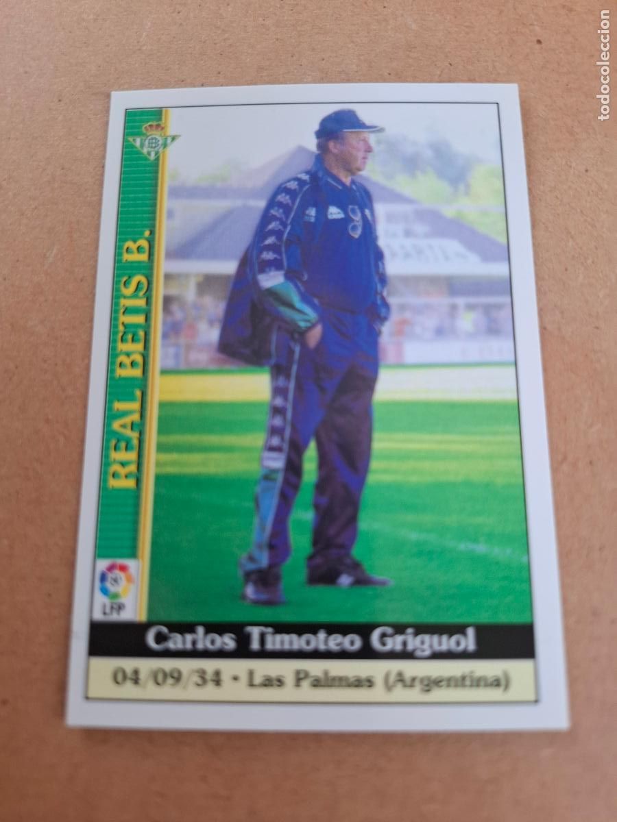Sammeln alte Sammelbilder: MUNDICROMO 1999 2000 99 00 - 182 GRIGUOL - REAL BETIS
