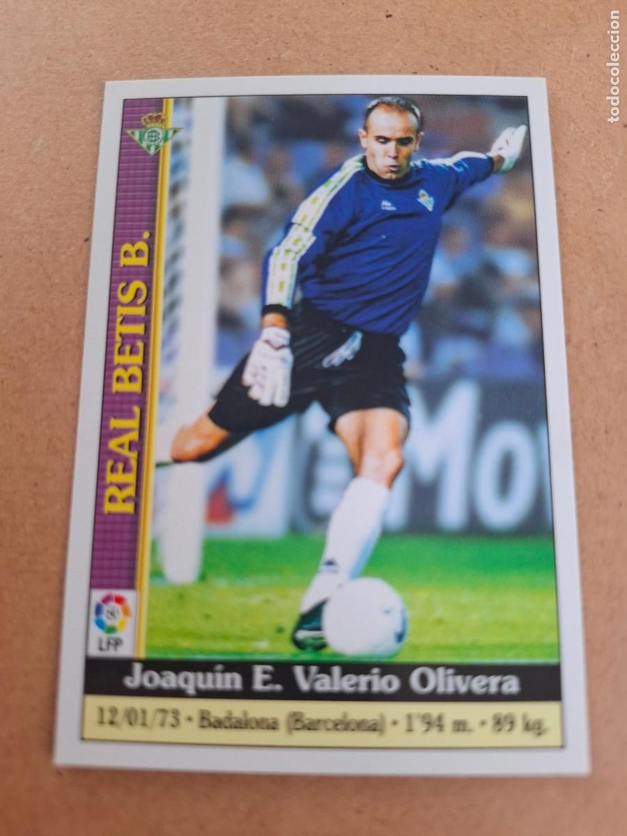 Sammeln alte Sammelbilder: MUNDICROMO 1999 2000 99 00 - 184 VALERIO - REAL BETIS