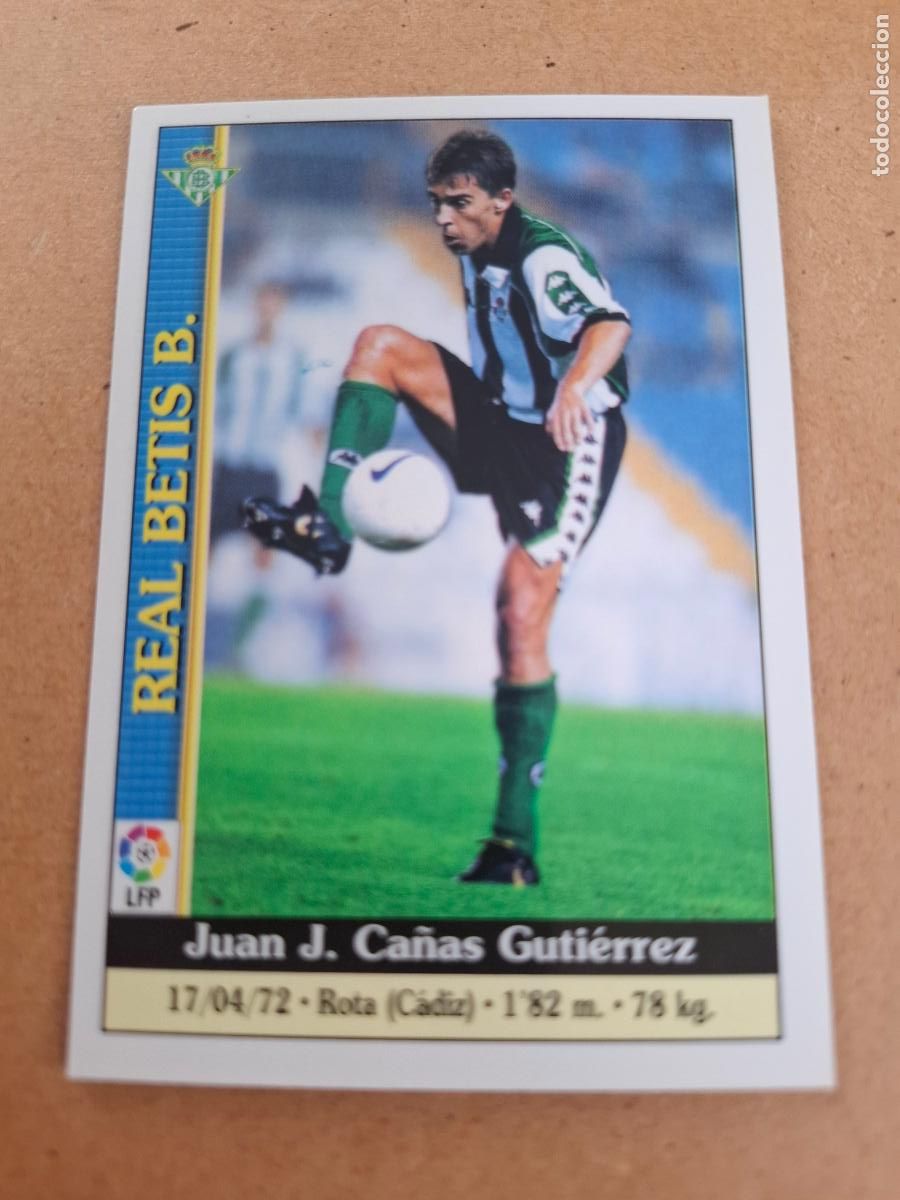 Sammeln alte Sammelbilder: MUNDICROMO 1999 2000 99 00 - 187 CA&Ntilde;AS - REAL BETIS