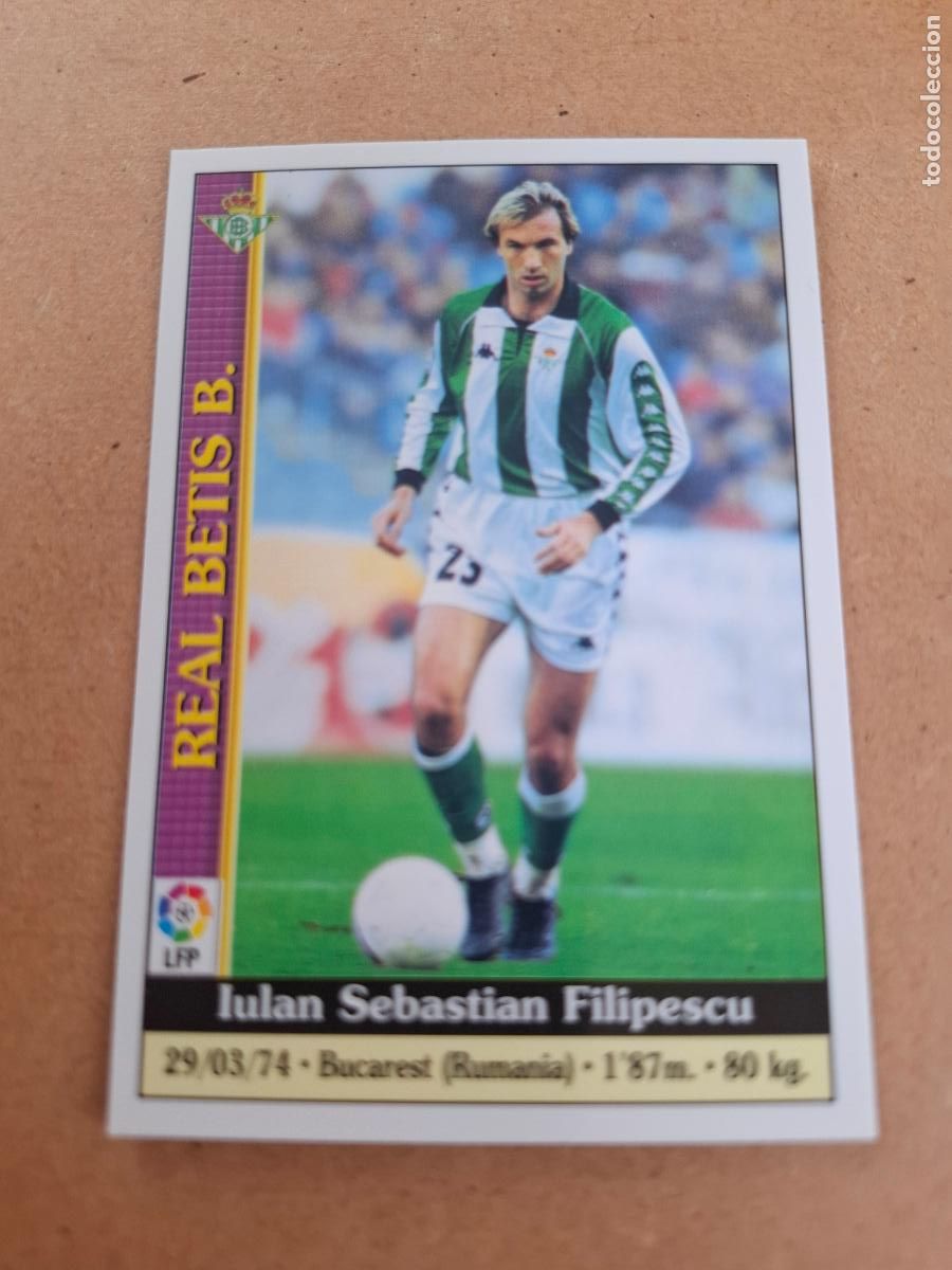 Coleccionismo cromos antiguos: MUNDICROMO 1999 2000 99 00 - 188 FILIPESCU - REAL BETIS