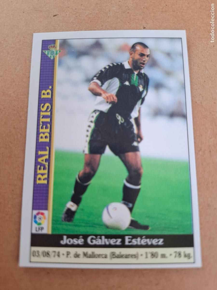 Coleccionismo cromos antiguos: MUNDICROMO 1999 2000 99 00 - 189 G&Aacute;LVEZ - REAL BETIS