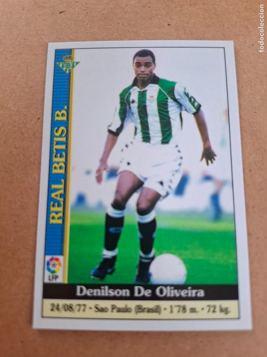 Coleccionismo cromos antiguos: MUNDICROMO 1999 2000 99 00 - 195 DENILSON - REAL BETIS