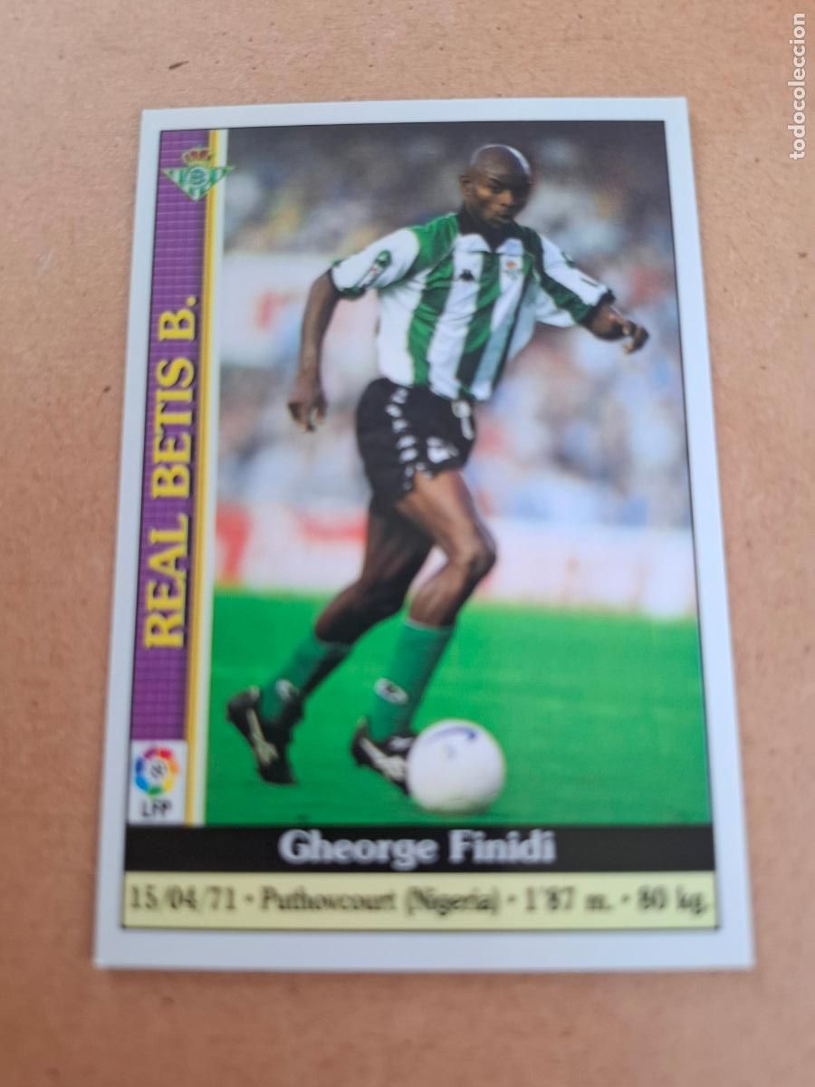 Coleccionismo cromos antiguos: MUNDICROMO 1999 2000 99 00 - 196 FINIDI - REAL BETIS