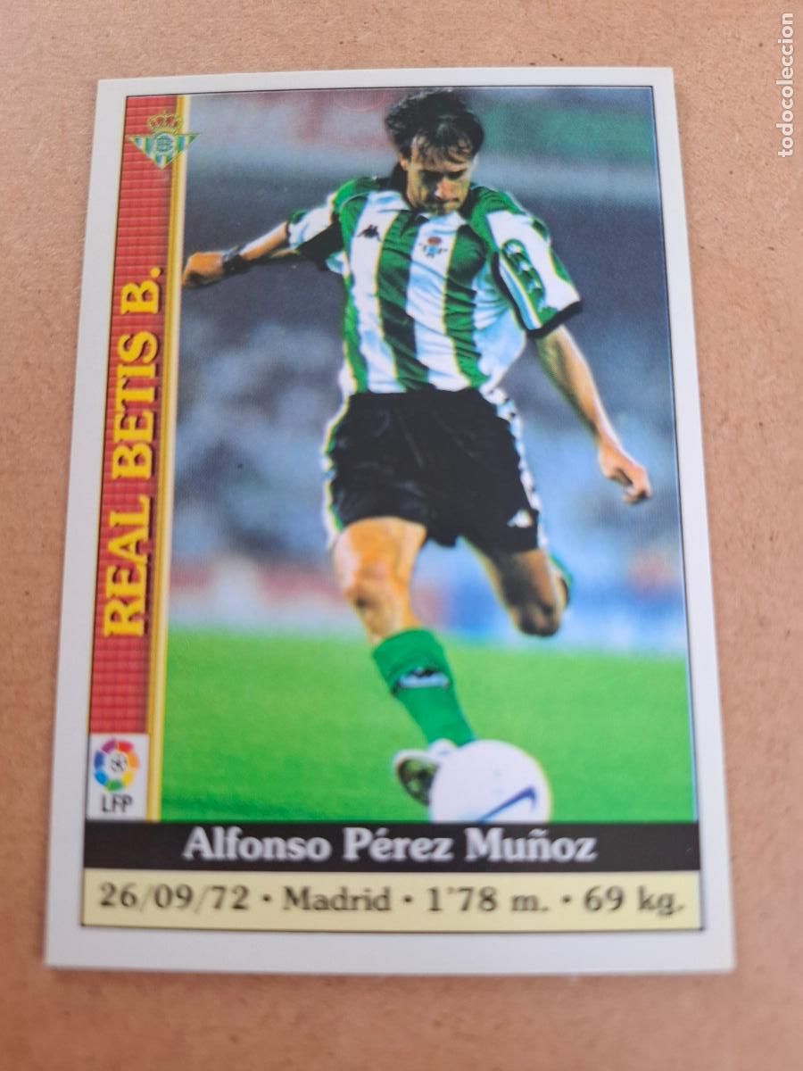 Coleccionismo cromos antiguos: MUNDICROMO 1999 2000 99 00 - 198 ALFONSO - REAL BETIS
