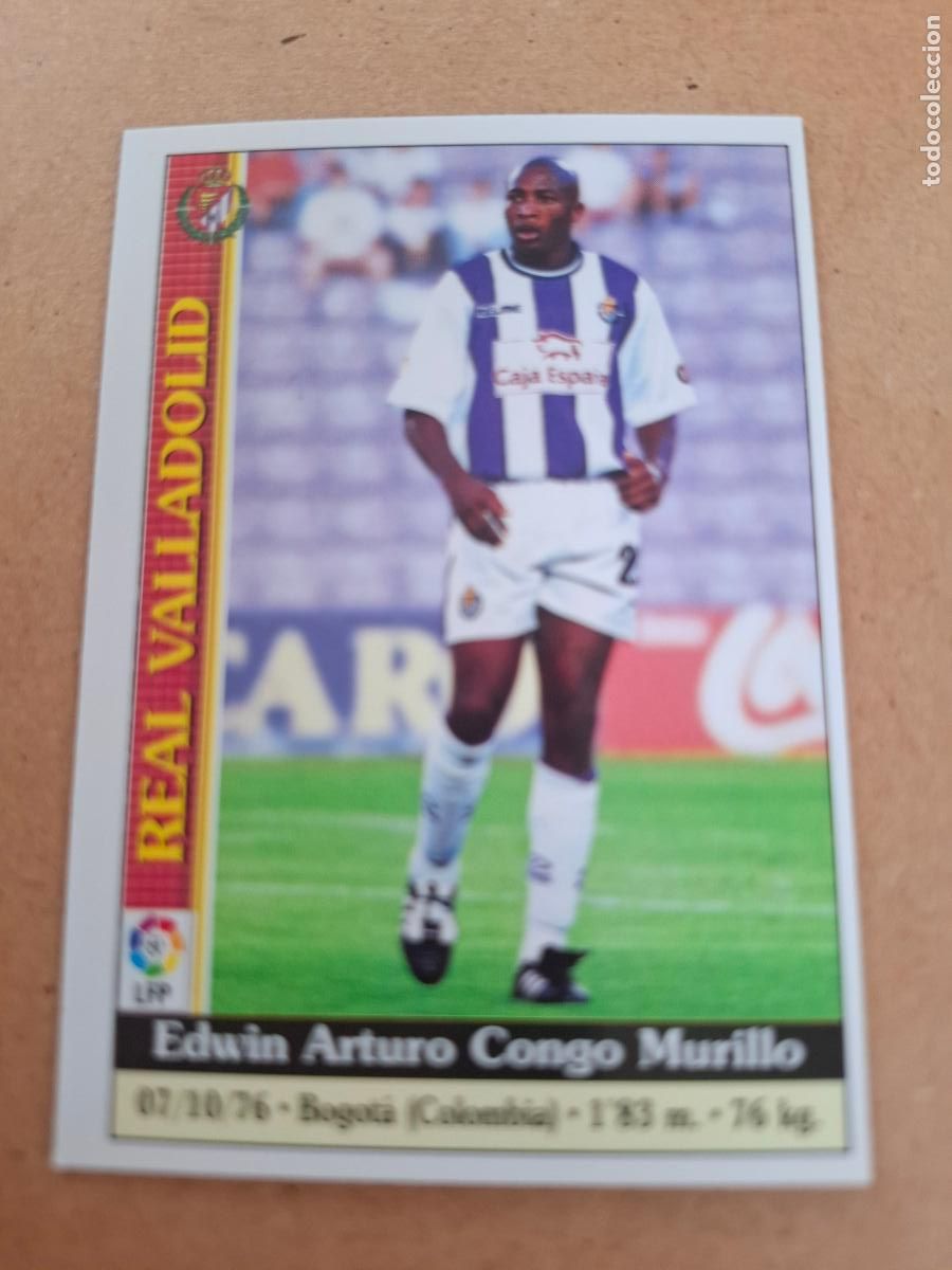 Coleccionismo cromos antiguos: MUNDICROMO 1999 2000 99 00 - 216 CONGO - REAL VALLADOLID