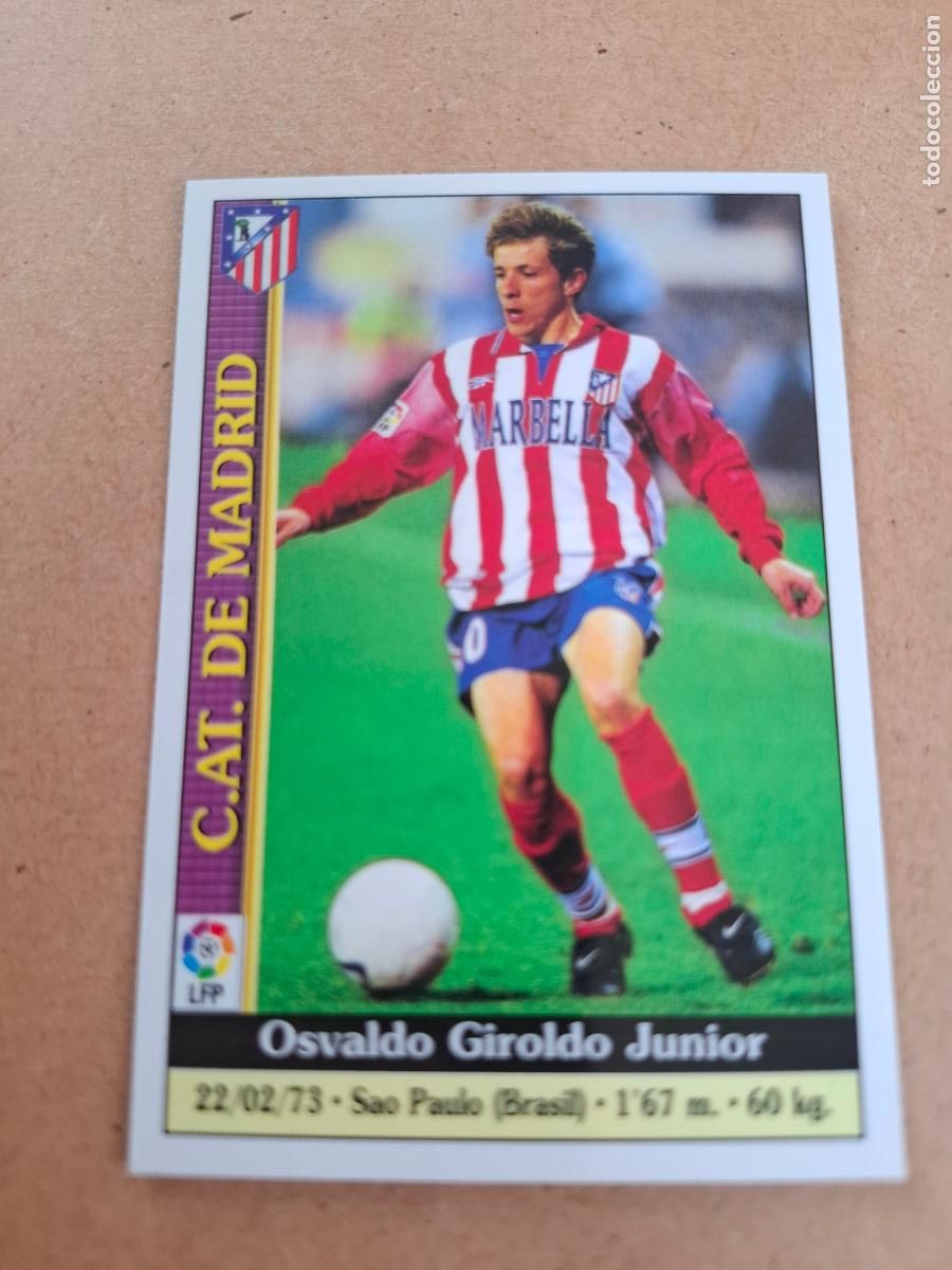 Coleccionismo cromos antiguos: MUNDICROMO 1999 2000 99 00 - 228 JUNINHO - AT. MADRID
