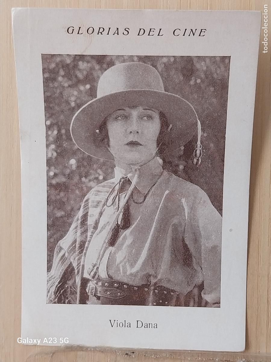 Coleccionismo cromos antiguos: VIOLA DANA GLORIAS DEL CINE CROMO ANTIGUO ORIGINAL 11.4X7.7CMS PUBLICIDAD CHOCO ORTHI