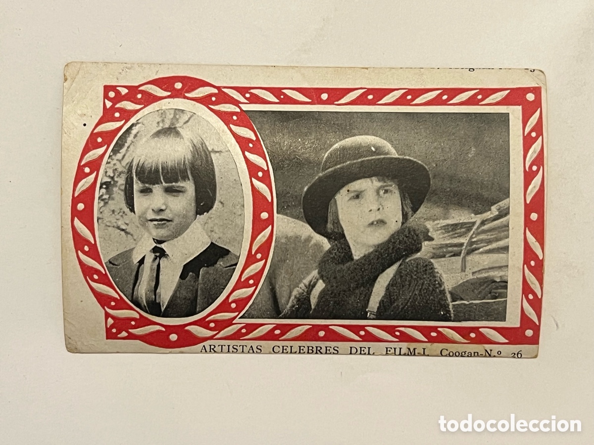 Coleccionismo cromos antiguos: JACKIE COOGAN Serie B, No.26, Cromo Artistas C&eacute;lebres del Film. Chocolate AMATLLER.