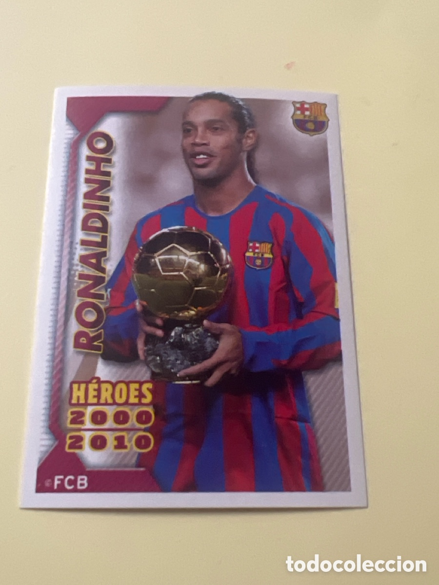 Collezionismo Figurine antiche: C3210. Colecci&oacute;n oficial Panini 2010 2011 10 11 FC Barcelona n&deg; 159 Ronaldinho (H&eacute;roes)