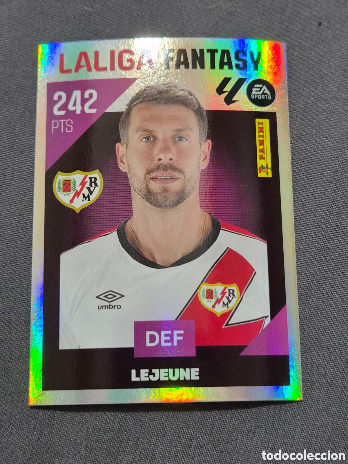Coleccionismo cromos antiguos: 3 - LEJEUNE, RAYO VALLECANO FANTASY LIGA ESTE 2026 2027