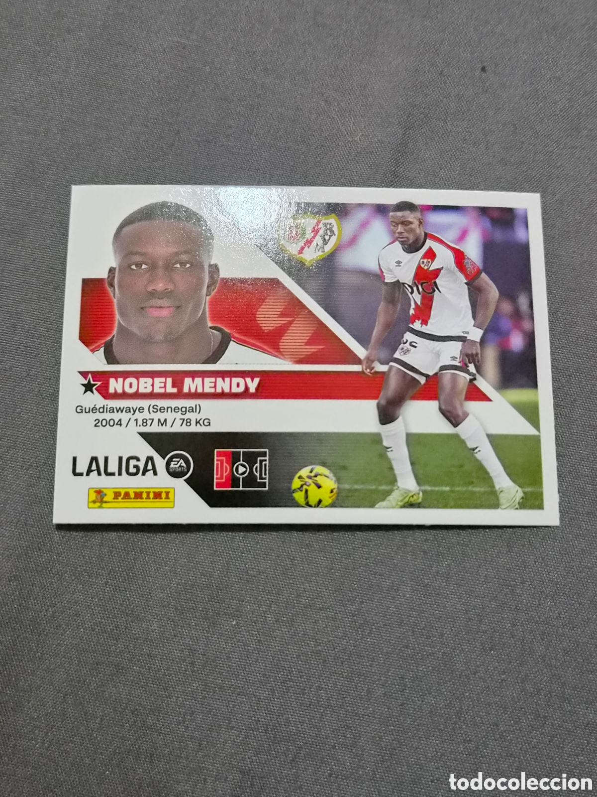 Coleccionismo cromos antiguos: 7 - NOBEL MENDY, RAYO VALLECANO LIGA ESTE 2026 2027